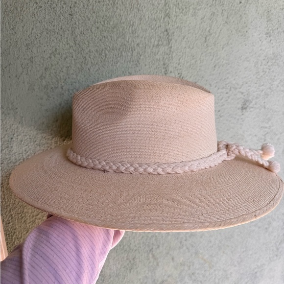 Women's Cream Wide Brim Braided Rope Fedora Hat - Picture 13 of 15